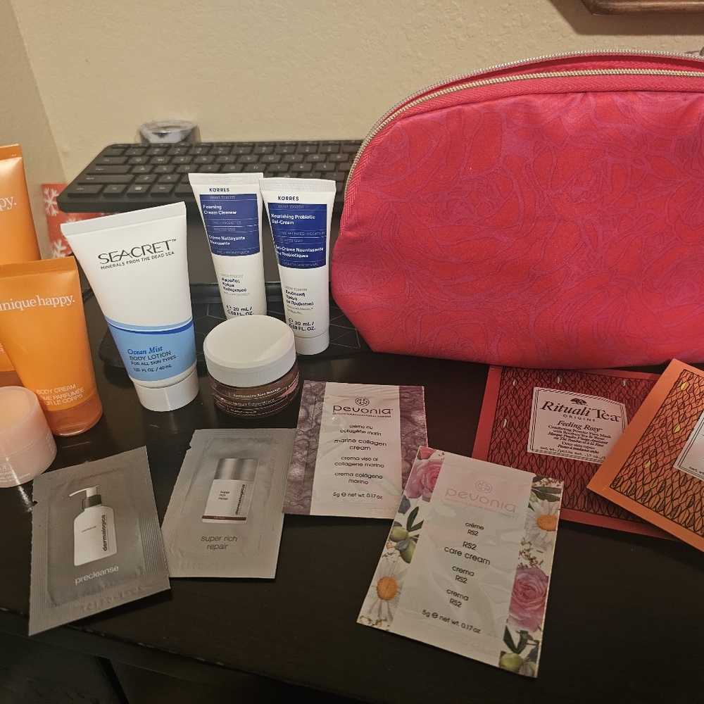 14 Beauty Samples: Clinique, Seacret, Origins, Korres, Pevonia & Dermalogica
